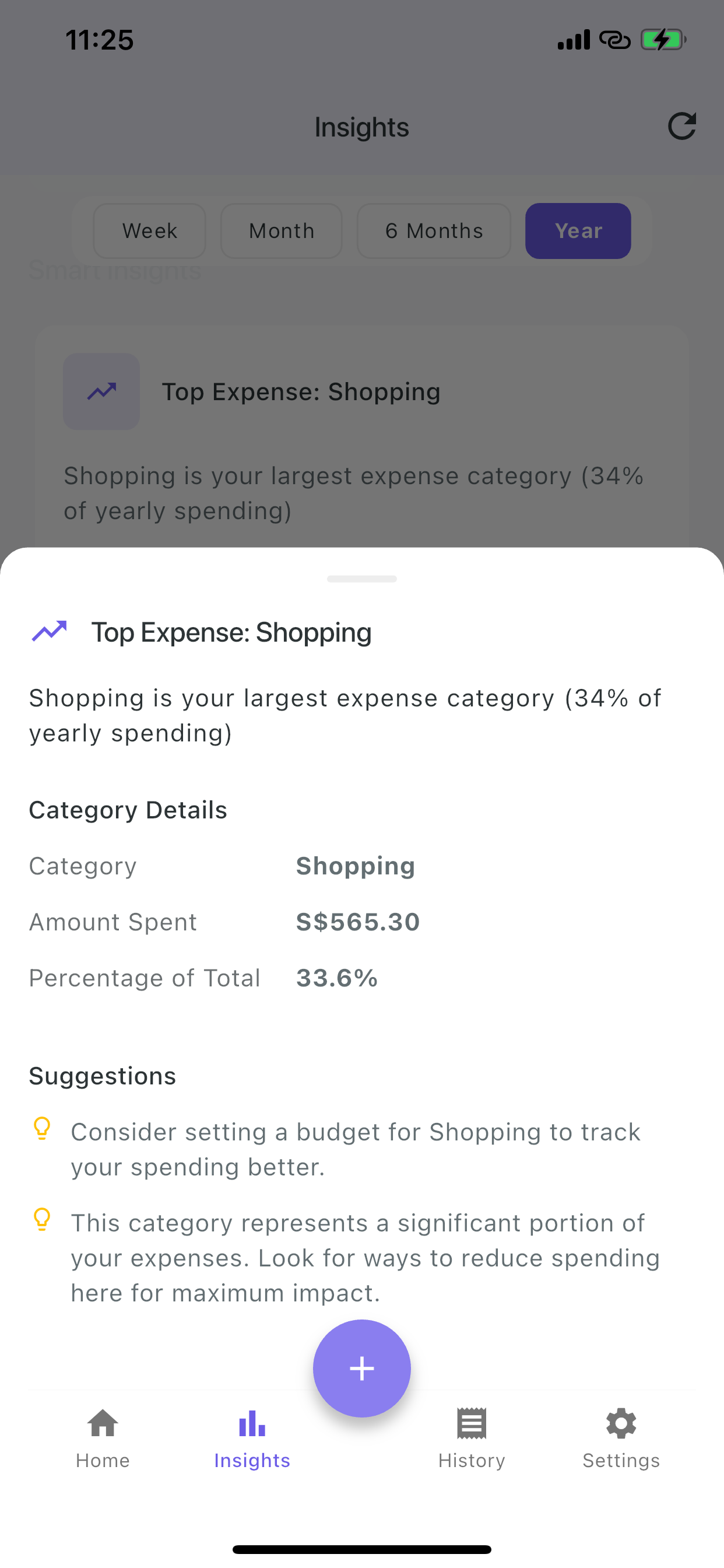 Category analysis and suggestions